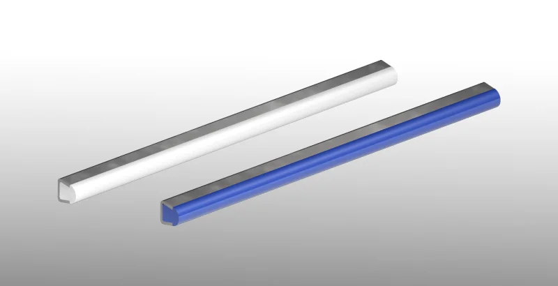 Type 354 - Guide latéral rond avec profilé inox