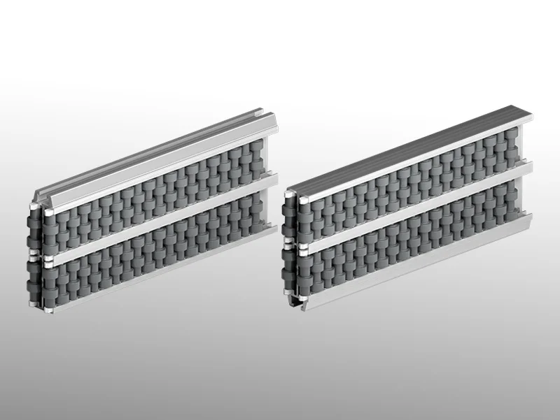 Type 358 - Guide latéral double pas des rouleaux 12 mm