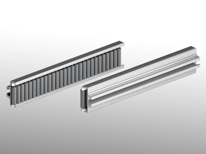Type 467 - Guide latéral individuel pas des rouleaux caoutchouc 9.3 mm