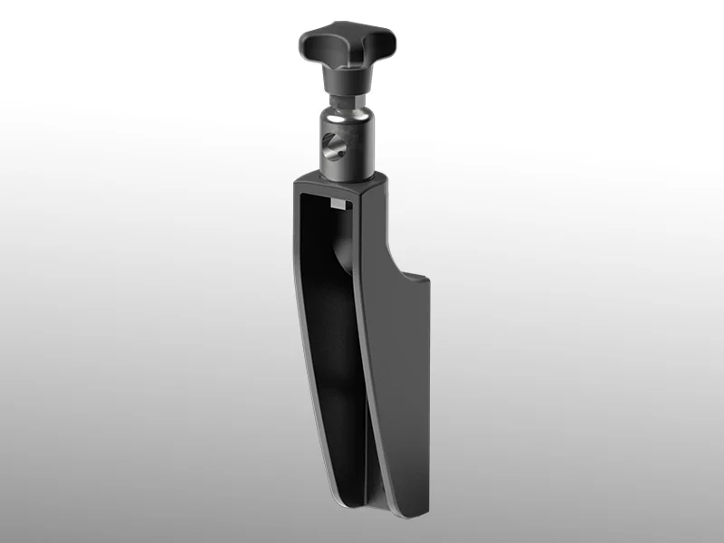 Type 490 - Supports pour guides renforcés tête réglable acier avec/sans positionnement 285x71