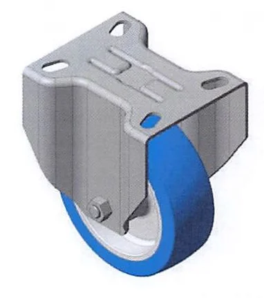Roue avec platine fixe acier ou inox