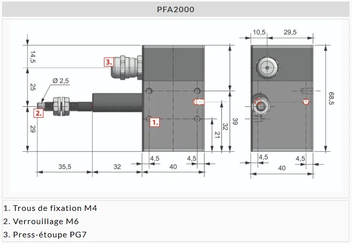 Schéma technique : PFAS600-4200