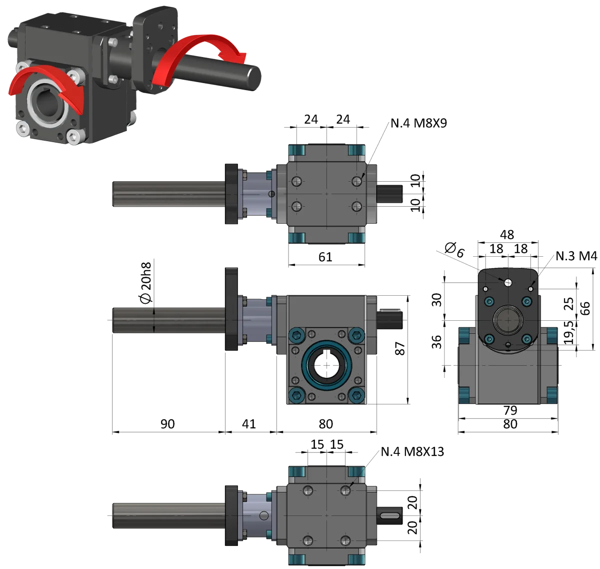 Schéma technique : RD60 FL-OP7/EP7